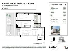 Flat, 92.00 m², new, Carretera de Sabadell, 51