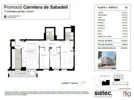 Flat, 91.00 m², new, Carretera de Sabadell, 51