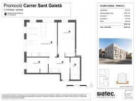 Pis, 65.00 m², جديد, Calle de Sant Gaietà, 2