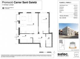 Flat, 65.00 m², new, Calle de Sant Gaietà, 2